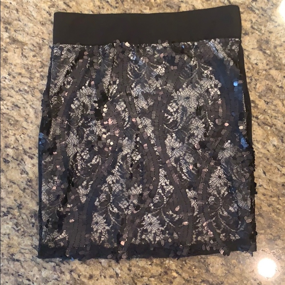 Sequin mini skirt